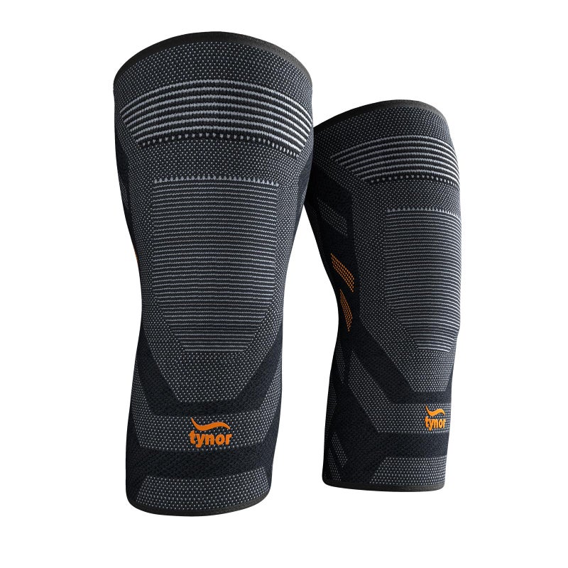 TYNOR Knee Brace for Knee Pain Knee Compression Sleeves for Men and Women Running Weightlifting Workout Sports Breathable Non Slip Knee Cap Support for Meniscus Tear ACL Arthritis Medium 1 Pair